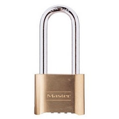 Master Lock 175LH Resettable Combo Padlock Brass Finish 2-1/4 Inch Shackle