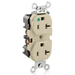 Leviton 8300-HI 20 Amp 125 Volt Heavy Duty Hospital Grade Duplex Receptacle Straight Blade Replacement MPN