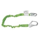 HONEYWELL 219M-Z7/6FTGN ANSI Z359.13 Compliant 6’ stretchable web lanyard w/1 locking snap hook & 1 (2-1/2) locking rebar hook