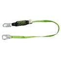 HONEYWELL 913B/6FTGN ANSI Z359.13 Compliant 6’ Cordura Web Lanyard w/1 5K Snap Hook & 1 Locking Snap Hook