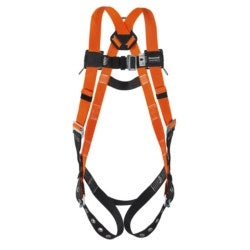 HONEYWELL T4500/UAK Full-body harness w/sliding back D-ring; tongue buckle legs, mating buckle chest & shoulder straps; sub-pelvic strap - universal