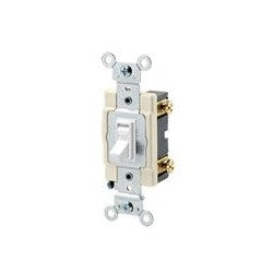 Leviton 54521-2W Toggle Switch 20-Amp 120/277-Volt Framed Grounding