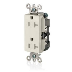 Leviton TDR20-T Decora Plus Duplex Receptacle Outlet 20 Amp 125 Volt