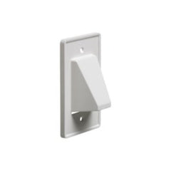 Arlington CE1 Reversible Low Voltage Cable Entrance Plate, 1-Gang, White