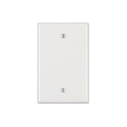 Leviton PJ13-W 1-Gang Blank Wallplate Midway Size White