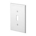 Leviton PJ1-W 1-Gang Toggle Switch Wallplate Midway Size White