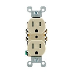 Leviton T5320-I Duplex Receptacle 15A 125V NEMA 5-15R 2008 NEC Compliant