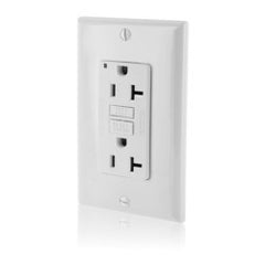 Leviton GFNT2-W SmartlockPro 20 Amp, 125 Volt Self-Test GFCI Receptacle White