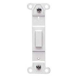 Leviton 80700-I Toggle Plastic Adapter Plate, Blank Toggle No Hole, Ivory