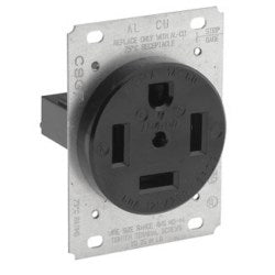 Leviton 9460 60 Amp 125/250 Volt Flush Mounting Receptacle Straight Blade Grounding