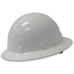 HONEYWELL E1RW01A000 Full Brim Hard Hat With 3RW2 Ratchet Headband, 8 Pt. Ratchet Suspension, White