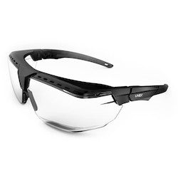 HONEYWELL S3850 Uvex Avatar OTG Safety Glasses With Black Frame Clear Lens And Anti-scratch Coating