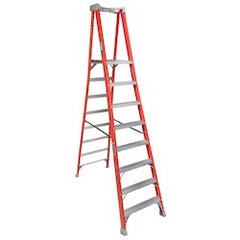 Louisville Ladder FXP1708 | 8-Foot Fiberglass Pro Platform Ladder | 300 lb Capacity | Replacement MPN