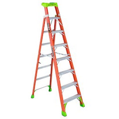 Louisville Ladder FXS1508 8-Foot Fiberglass Cross Step Ladder, Type IA, 300-pound Load Capacity