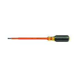 Klein 601-7-INS Insulated Screwdriver, 3/16-Inch Cabinet, 7-Inch