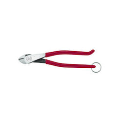 Klein D248-9STT Ironworker's Diagonal Cutting Pliers with Tether Ring 9 Inch