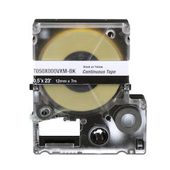 Panduit T075X000VXM-BK Continuous Tape Black/Yellow 0.75