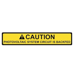 HellermannTyton 596-00587 Solar Label, 2017 Code, Caution Photovoltaic System Backfed 4.12 x 0.75 Inch Replacement MPN