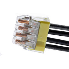 IDEAL 30-1034 Push-In Connector 4 Port Yellow