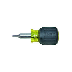 Klein 32562 Multi-Bit Screwdriver Nut Driver 6-in-1 Stubby