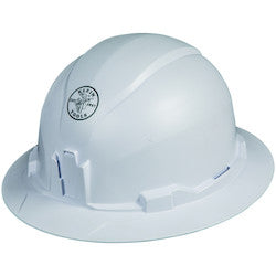 Klein 60400 Hard Hat, Non-Vented, Full Brim Style, White