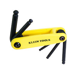 Klein 70571 Grip-It Ball End Hex Set, 5-Key, SAE Sizes