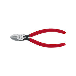 Klein Tools D202-6C Pliers Diagonal Cutting Pliers with Tapered Nose Short Jaws and Spring-Assist Action 6-Inch