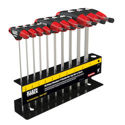 Klein JTH910E T-Handle Set with Stand SAE 9 Blade 10-Piece