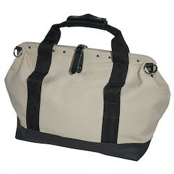 Klein Tools 5003-18 Tool Bag Canvas with Leather Bottom 18-Inch