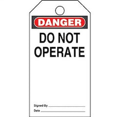 Panduit PVT-15 Identification Tag Do Not Operate