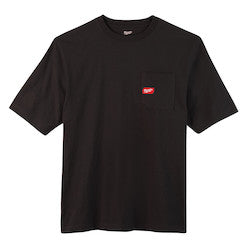 Milwaukee 601B-3X Heavy Duty Pocket T-Shirt - Short Sleeve - Black 3X