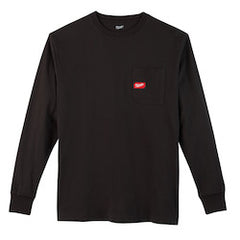 Milwaukee 602B-3X Heavy Duty Pocket T-Shirt - Long Sleeve - Black 3X