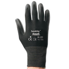 Ansell 48-101-8 Sensilite Gloves, 8, Black