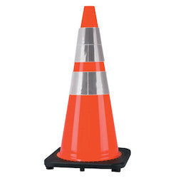 Cortina 03-500-10 Pvc Traffic Cones 28 In 6 In 4 In Reflective Collar