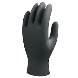 SHOWA 7700PFTL 7700 Series Nitrile Gloves Nitrile 4 Mil X-Large Black