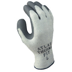 Showa 451L-09 Atlas Therma-Fit Latex Coated Gloves Large Gray/Light Gray