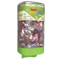 Moldex 6880 Plugstation Earplug Dispensers, Pete, Clear/Red, Corded