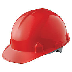 Jackson Safety 14841 SC-6 Hard Hat 4-Point Ratchet Front Brim Red