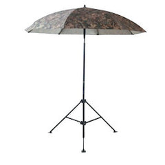 LAPCO UM7ACC Heavy-Duty Construction Umbrella 7 Feet Camo Acrylic Coated Canvas Includes Extension Pole Case