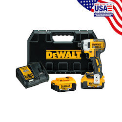 DEWALT DCF887M2 20V MAX XR 1/2 In. Mid-Range Cordless Impact Wrench With Hog Ring Anvil Kit