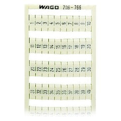 WAGO 209-766 WSB Marking System Vertical Marking (2X) White