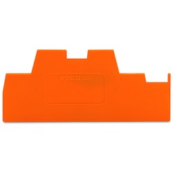 WAGO 280-369 Terminal Block End Plate H-38.3MM/W-1.1MM/D-74MM Orange