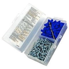 Ideal 90-052 Anchor Kit, Plastic, #10-12 Anchor, #10 X 1 1/4 Screws, 100/Box