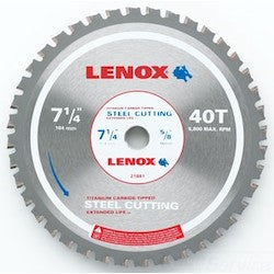 Lenox 21881ST714040CT Circular Saw Blade 7-1/4 in 40 Teeth Replacement MPN