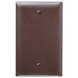 Pass & Seymour TP13 1 Gang Blank Wall Plate, Brown