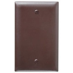 Pass & Seymour TP13 1 Gang Blank Wall Plate, Brown