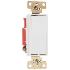 Pass & Seymour 2621-W 120/277 Volt AC 15 Amp 1-Pole Specification Construction Grade Decorator Switch White