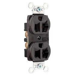 Pass & Seymour CRB5362 Duplex Straight Blade Receptacle 20A 125V