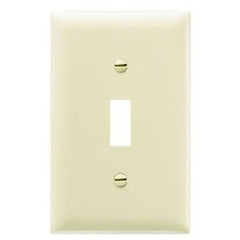 Pass & Seymour TP1I 1 Gang Toggle Switch Wall Plate Nylon Standard - Ivory