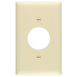 Pass & Seymour TP7I 0.07 Inch Thickness Nylon 6 Material Single Receptacle Ivory